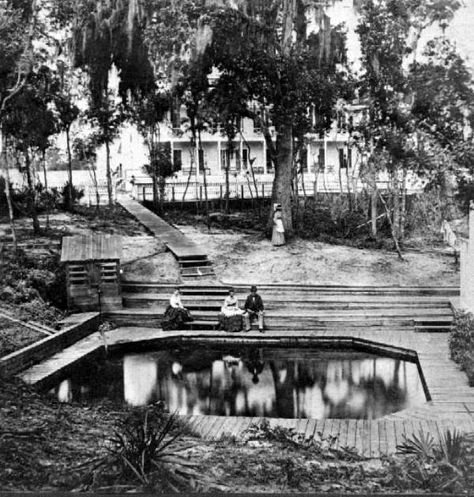 Spring at Green Cove Springs, 1870s Florida Pictures, Early Photos, Florida Living, Vintage Florida, Palm Beach County, Old Florida, Sunshine State, Florida Travel, Florida Home