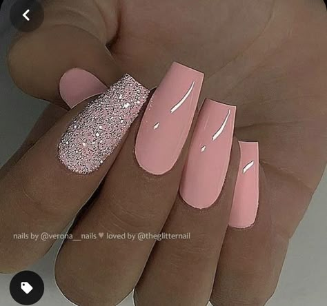 Peach Nails, Ombre Nails Glitter, Summer Acrylic Nails, Coffin Nails Designs, Pretty Acrylic Nails, Fancy Nails, Short Acrylic Nails, Best Acrylic Nails, Long Acrylic Nails