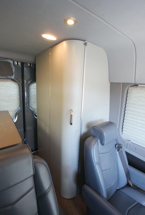 Camper Van Shower, Sprinter Passenger Van, Camper Van Kitchen, Sprinter Rv, Camper Bathroom, Mercedes Sprinter Camper, Mb Sprinter, Luxury Van, Sprinter Van Conversion