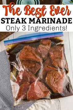 Tenderizing Steak Marinade, Sirloin Steak Marinade, Homemade Steak Marinade, Marinated Steak Recipes, Bacon Board, Steak Marinade For Grilling, Easy Steak Marinade Recipes, Best Steak Marinade, Steak Marinade Easy