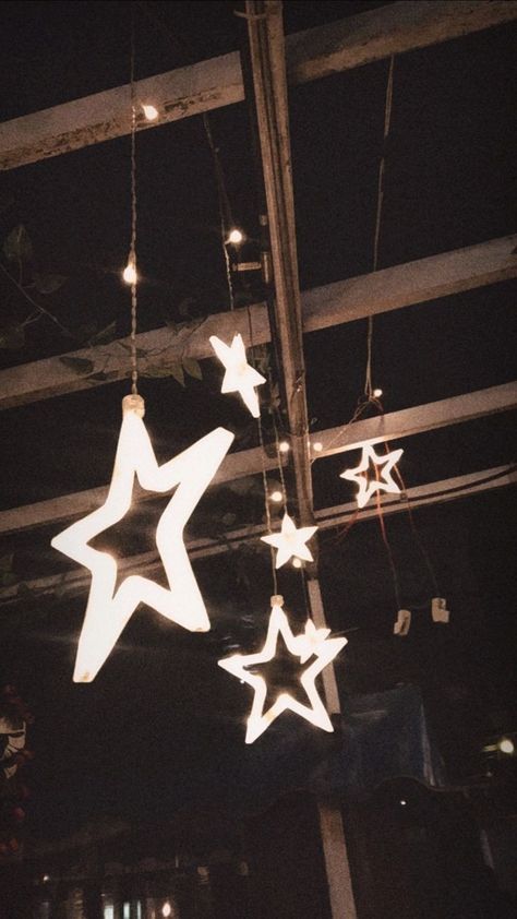 Star Light Aesthetic, Stars Shape Aesthetic, Star Led Lights, Star Aesthetic Room, Star Shape Aesthetic, Star Shaped Things, String Lights Aesthetic, Stars On Ceiling, Star Room Decor