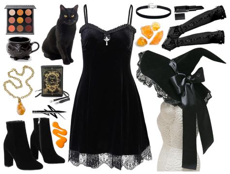 The Craft Aesthetic Outfits, Haunted House Aesthetic, The Craft Aesthetic, Witch Season, Craft Aesthetic, Pumpkin Eyes, Black Velvet Choker Necklace, Gothic Shop, Velvet Choker Necklaces