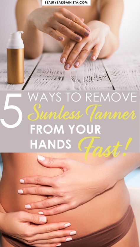 While most "self-tanning products" will turn your porcelain skin from a pale white hue to a sun-kissed golden bronze in a few minutes, no spray tan goddess wants to reveal orange-streaked palms to the public. Thankfully, there are a few low-cost home remedies to remove the self-tanning residue from the palms of your hands and keep your self-tanning ritual a secret. Self Tan Remover Diy, How To Remove Spray Tan From Hands, How To Remove Spray Tan, How To Get Spray Tan Off Hands, Tanning Secrets, Tanning Ideas, Spray Tan Removal, Tanning Skin Care, Mom Beauty