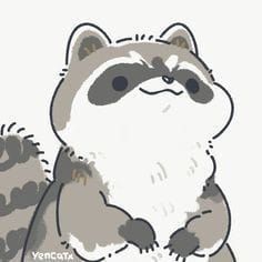 Cute Racoon Drawings, Cute Raccoon Drawing, Racoon Drawings, Raccoon Drawing, Raccoon Art, Pet Raccoon, Cute Kawaii Animals, Cute Raccoon, Cute Animal Drawings Kawaii