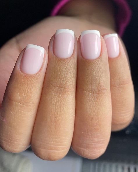 BIAB colour Lady with a french🤍 swipe to see the amazing transformation🤩 French Biab, Biab Nail, Nails Biab, Gold French Tip, Biab Nails, Sns Nails Colors, Monochrome Makeup Look, Sns Nails, French Manicure Nails