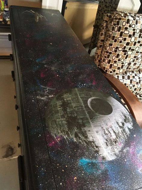 dresser makeover star wars style Bedroom Ideas Vintage, Diy Dressers, Restoration Hardware Style, Mother Daughter Projects, Habitat For Humanity Restore, Diy Dresser Makeover, Star Wars Room, Solid Wood Dresser, Dressers Makeover