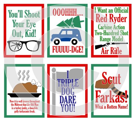 Christmas Story Quotes, A Christmas Story Movie, Christmas Story Movie, Xmas Quotes, Christmas Movie Quotes, Movie Artwork, Scrapbooking Pages, Christmas Party Themes, Pocket Letter