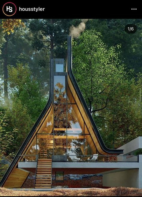 Floating Architecture, Contemporary Cabin, Iranian Architecture, A Frames, Frame Cabin, Building Roof, A Frame Cabin, Frame House, A Frame House