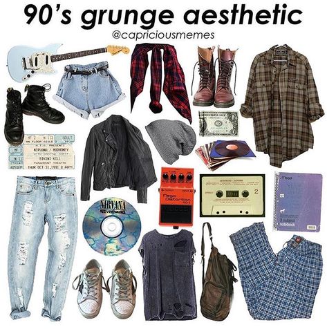 90a Grunge Outfits, 90s Grudge Aesthetics, Dark Indie Outfits, Retro Outfits 90s Women, Mode Grunge Hipster, 90s Grunge Aesthetic, Holey Jeans, 90’s Grunge, Student Aesthetic