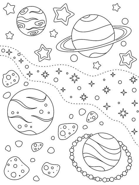 Outer Space Coloring Pages for Kids: Fun & Free Printable Coloring Pages That Are Out of This World Outer Space Coloring Pages, Space Coloring Sheet, Airplane Coloring Pages, Space Coloring Pages, Star Coloring Pages, Space Drawings, Galaxy Colors, Coloring Pages For Boys, Space Pictures