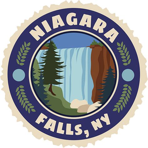 Falls Illustration, Niagara Falls Ny, Luggage Labels, Autumn Illustration, Travel Stickers, Autumn Art, Fall Photos, Niagara Falls, Google Images