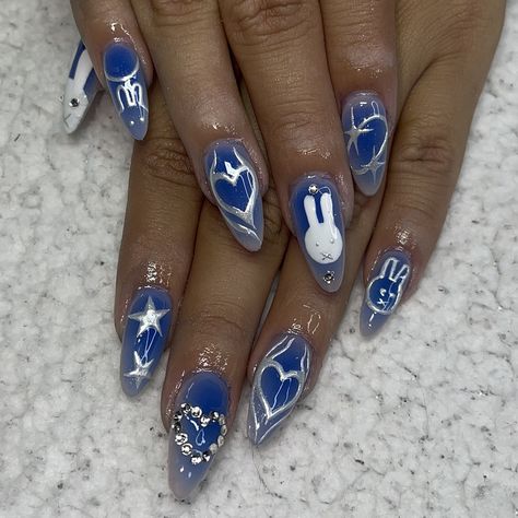 New Jean Nails, Newjeans Nails Inspired, Newjeans Nails Designs, Newjeans Inspired Nails, Ateez Nails Designs, Txt Inspired Nails, Newjeans Nails, Itzy Nails, Kpop Nails Inspired