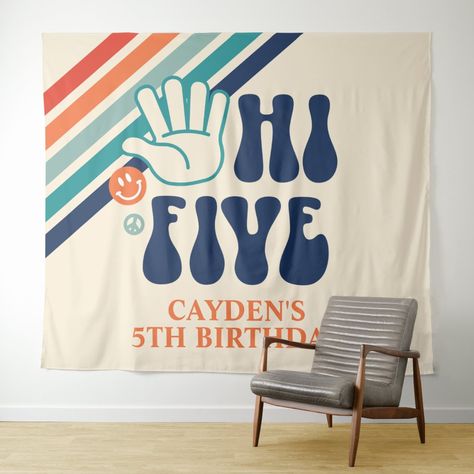 5 Is A Vibe Birthday Party Boy, Five Birthday Theme, Hi 5 Birthday Party Ideas, Five Is A Vibe Birthday Party Boy, Hi Five Birthday Party Ideas, 5 Birthday Theme, High Five Birthday Party, Hi Five Birthday, Jacob Anderson