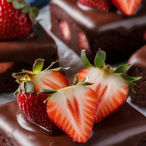 Dish Delice on Instagram: "Indulge in these Decadent Chocolate Covered Strawberry Brownies! 🍓🍫 The perfect blend of rich chocolate and fresh strawberries!

Ingredients:

1/2 cup unsalted butter, melted 🧈
1 cup granulated sugar 🍚
2 large eggs 🥚
1 teaspoon vanilla extract 🌼
1/3 cup unsweetened cocoa powder 🍫
1/2 cup all-purpose flour 🌾
1/4 teaspoon salt 🧂
1/4 teaspoon baking powder 🥄
1/2 cup chopped strawberries 🍓
1 cup semisweet chocolate chips 🍫
Fresh strawberries for topping 🍓
For the Chocolate Coating:

1 cup semisweet chocolate chips 🍫
1/4 cup heavy cream 🥛
Directions:

Preheat your oven to 350°F (175°C) and line an 8x8 inch baking pan with parchment paper.
In a medium bowl, whisk together the melted butter and granulated sugar until well combined.
Add the eggs one at a t Strawberry Brownies, Unsweetened Cocoa Powder, Covered Strawberry, Chocolate Covered Strawberry, Chocolate Coating, Fresh Strawberries, Baking Pan, Decadent Chocolate, Chocolate Covered Strawberries