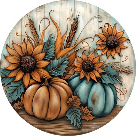 Circle Signs, Fall Paintings, Patriotic Door Hanger, Small Easel, Easter Sign, Craft Painting, Pumpkin Door Hanger, Grapevine Wreaths, Pumpkin Door