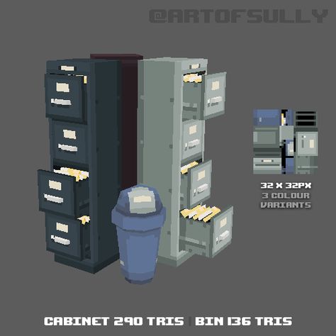 Low Poly Character, Polygon Modeling, 3d Pixel, Low Poly Games, Graphic Design Cards, Cool Pixel Art, Pixel Art Games, Filing Cabinets, Low Poly Art