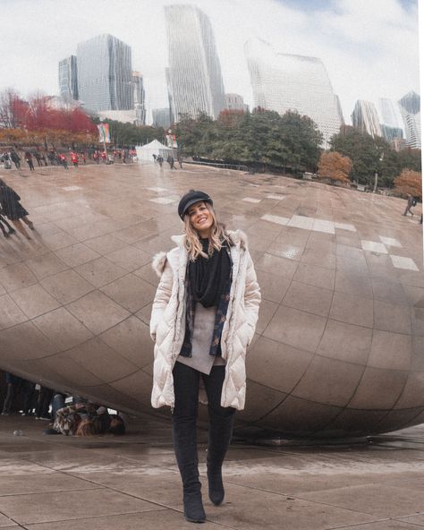 What This Southern Girl Wore in Chicago - ItsRiss Fashion Chicago Outfit November, Chicago Street Style Fall, Outfits For Chicago In March, Chicago Winter Fashion, Chicago Fashion Winter, Chicago Winter Outfits, Chicago Aesthetic Outfits, March Outfits, December Outfits