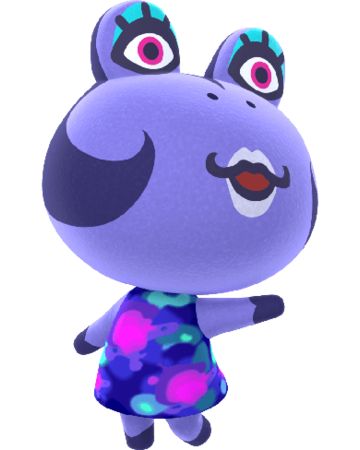 Lavender Lipstick, Rococo Chair, Sky Blue Eyes, Animal Crossing Wiki, Libra Birthday, Dark Purple Hair, Frog Theme, Animal Crossing Characters, Animal Crossing Villagers