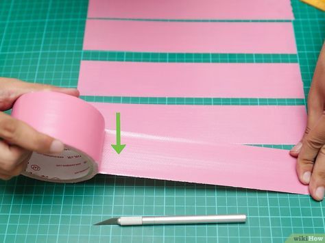 Duct Tape Wallet Easy, How To Make A Duck Tape Wallet, Ducktape Wallet, Diy Wallet Easy, Double Sided Tape Crafts, Duct Tape Bags, Duct Tape Purses, Diy Easy Crafts, Duck Tape Wallet