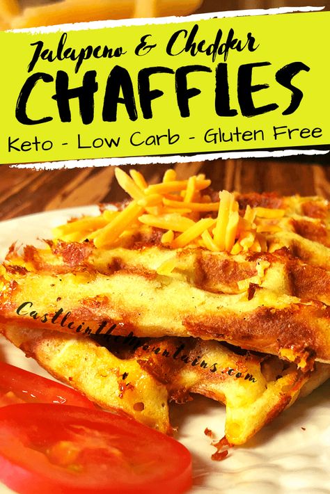 The Chaffles are here! Super easy and only 3 net carbs. Make them a into a sandwich or a taco or just eat them plain. These low-carb delights will change the way that you look at a Keto friendly sandwich. #chaffles #ketobread #easyketo #ketobreakfast #citm #jalapenocheddar #chaffle #ketowaffles Low Carb Chaffle, Bread Replacement, Keto Chaffle, Jalapeno Cheddar, Keto Friendly Desserts, Low Carb Gluten Free, Low Carb Recipes Dessert, Net Carbs, Keto Bread