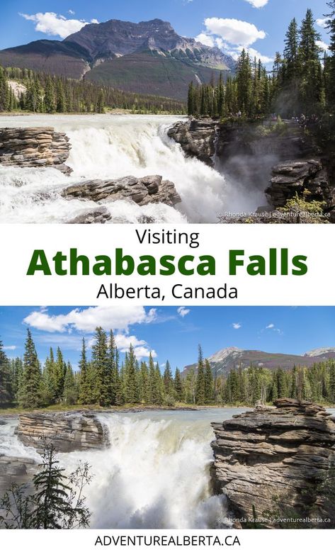 Canada Waterfalls, Alberta Summer, Alberta Winter, Athabasca Falls, Alberta Canada Travel, Jasper Alberta, Alberta Travel, Adventure Ideas, Travel 2024