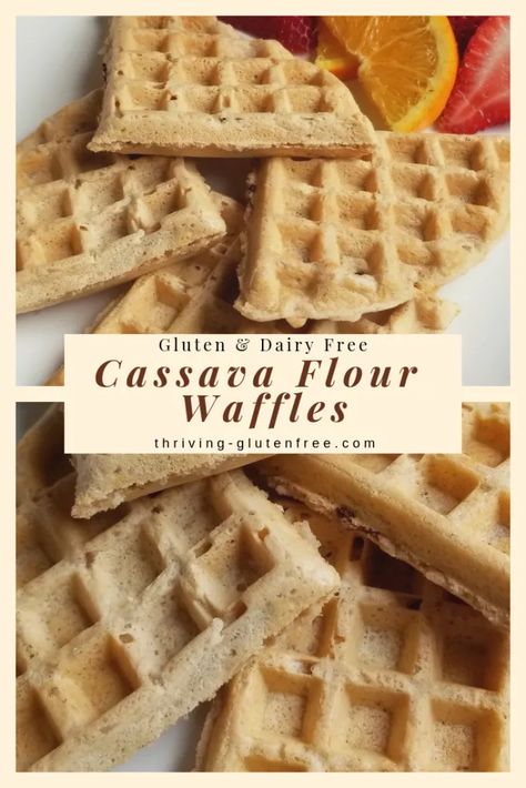 Casava Flour Waffle Recipe, Lectin Free Breakfast, Cassava Bread Recipe, Cassava Flour Waffles, Cassava Recipes, Cassava Bread, Dairy Free Waffles, Cassava Recipe, Cassava Flour Recipes