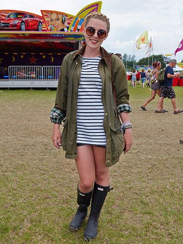 Charity Parker, 21, Isle of Wight Rainy Festival Outfit, Cold Festival Outfit, Festival Wellies, Fairy Glen Isle Of Skye, Fairy Pools Isle Of Skye, Barbour Style, Neist Point Isle Of Skye, Isle Of Wight Festival, Chic Headband