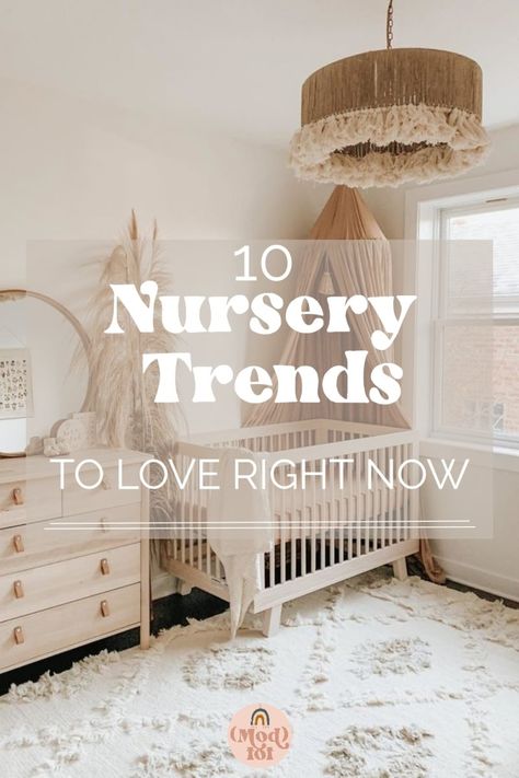 Nursery Tips, Decorating Nursery, Floral Wallpaper Nursery, Nursery Trends, Baby Nursery Themes, Nursery Baby Room, Baby Themes, House Beds, Nursery Wallpaper