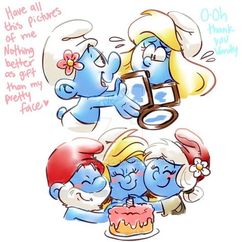 The Smurfs Fanart, Smurfs Fanart, Vanity Smurf, Sonic Random, Papa Smurf, Bambi Disney, Class Activity, The Smurfs, Anime Soul