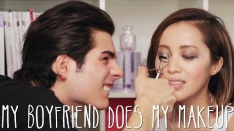 This Is What Happens When Your Boyfriend Does Your Makeup Michelle Phan, Natural Beauty Makeup, Celebrity Makeup Looks, Makeup Video, Comedy Jokes, Youtube Makeup, Fashion Tutorial, Etude House, Beauty Guru