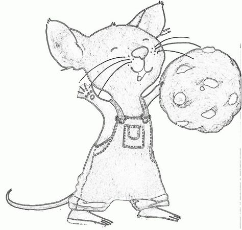 Cookie Coloring Pages, Cookie Tattoo, Children's Book Characters, Mouse A Cookie, Preschool Units, Toddler Easter, Animal Coloring Books, Animal Coloring, Classroom Crafts