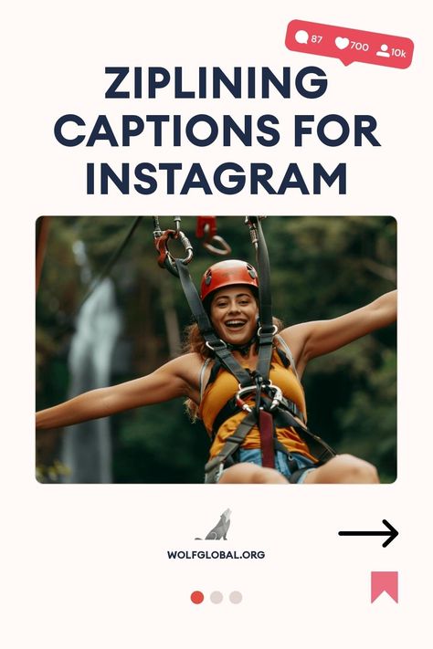 A joyful person ziplining with a caption about Instagram, from wolfglobal.org.
An illustrative checklist of exhilarating activities with catchy phrases and corresponding emojis.
A smiling woman with a laptop surrounded by social media icons advertising an Instagram engagement service. Ziplining Quotes, Zipline Quotes, Vison Bored, Adventure Captions, Zipline Adventure, Zip Line, Lines Quotes, Defying Gravity, Epic Photos