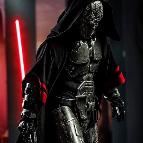 Sith Acolyte Sith Lord Armor, Darth Marr, Sith Acolyte, Sith Order, Sith Cosplay, Dark Jedi, Sith Lords, Sith Empire, Star Wars Sith