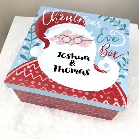 Personalised Christmas Eve Box Personalised Christmas Eve Box, Pink Pineapple, Christmas Eve Box, Personalised Box, Santa Christmas, Beautiful Christmas, Christmas Eve, Personalized Christmas, Home Gifts