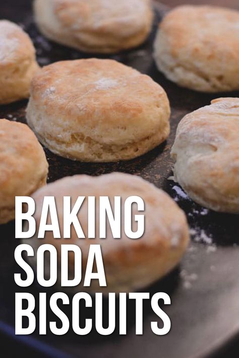 Baking Soda Biscuits Recipes, Baking Soda Biscuits Easy, Baking Soda Bread Recipe, Baking Soda Bread, Soda Biscuit Recipe, Biscuits Without Baking Powder, Homemade Baking Soda, Soda Biscuits, Impossible Pies