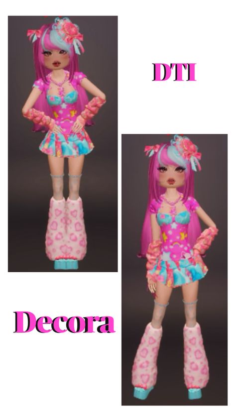 Dti decora Decora Dri Theme, Decora Dti With Items, Dti Theme, Bloxburg Decals Codes Aesthetic, Dti Ideas, Bloxburg Decals, Dti Fits, Dti Outfits, Aesthetic Desktop Wallpaper