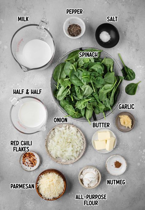 South African Creamed Spinach, How To Make Creamed Spinach, Creamy Spinach Recipe, Recipes Using Frozen Chopped Spinach, Creamed Spinach No Cream Cheese, Thnksgiving Table, How To Cook Spinach, Creamy Spinach Recipes, Creamed Spinach With Fresh Spinach