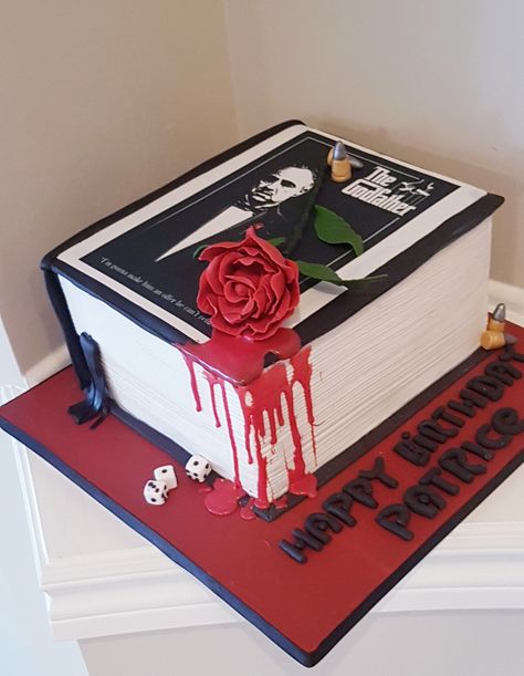 The Godfather Party Theme, Godfather Birthday Party, Scarface Cake, Godfather Cake, Godfather Book, Mafia Party, Halloween Lunch Box, Godfather Movie, Movie Cakes