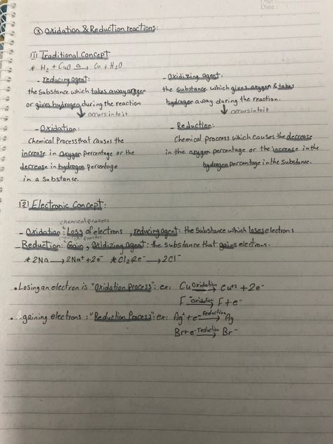 #chemistry #school #science #school #aesthetic #notes Oxidation And Reduction Notes, Oxidation And Reduction, Aesthetic Notes, Chemistry Notes, School School, School Aesthetic, Study Motivation, Chemistry, Help Me