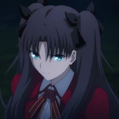 Rin Tohsaka Icon, Fate Rin, Fate Stay Night Rin, Type Moon Anime, Tohsaka Rin, Anime Character Names, Unlimited Blade Works, Rin Tohsaka, Night Anime