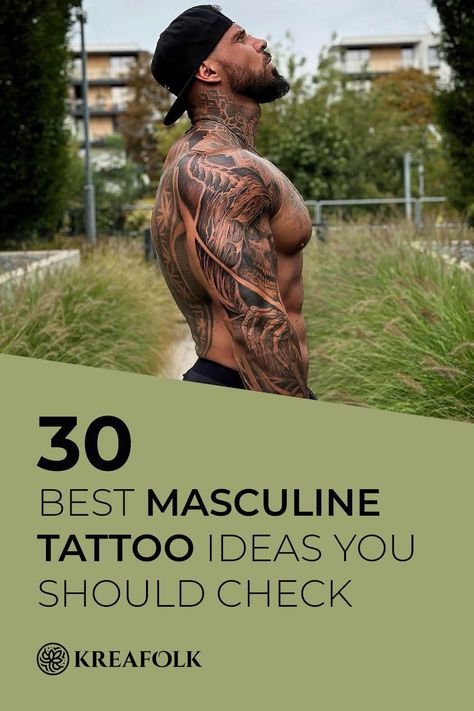 Tattoo Ideas For Man Hand, Back Tattoos Ideas For Guys, Angel Chest Tattoo Men Ideas, Matching Sleeve Tattoos, Timeless Tattoo Men, Artistic Tattoos Men, Masculine Sleeve Tattoo, Simple Circle Tattoo, Lion Sleeve Tattoo Men Ideas