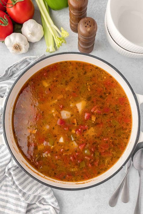 Easy Manhattan Clam Chowder Recipe - To Simply Inspire Easy Manhattan Clam Chowder Recipe, Red Clam Chowder Manhattan, Manhattan Clam Chowder Recipe Crockpot, Manhattan Clam Chowder Recipe Best, Mo's Clam Chowder Recipe, Clam Chowder Recipe Crock Pot, Manhatten Clam Chowder, Canned Clam Recipes, Easy Clam Chowder Recipe