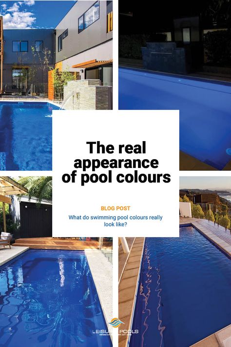 Check this article to see a comparison of the getcoat colours in comparison to the colour of an installed pool #fibreglasspools #swimmingpools #fiberglasspools #swimmingpoolideas #poollandscaping #backyardpools #leisurepools #leisurepoolsau #leisurepoolsnz Azure Pool Finish, Pool Color Ideas, Australian Pool, Pools Australia, Pool Colours, Lap Pool Designs, Contemporary Pool, Dream Backyard Pool, Leisure Pools