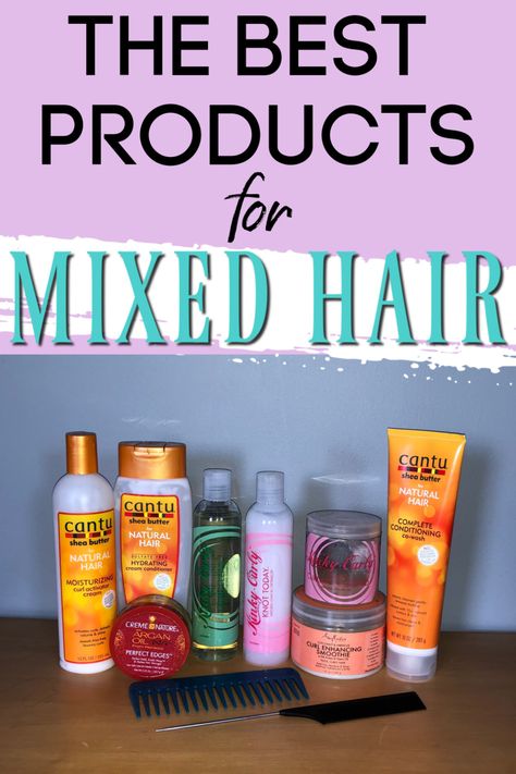 Learn what the best mixed curly hair products are for biracial kids and adults! Biracial Curly Hair, Curly Hairstyles For Kids, Mixed Race Hairstyles, Mixed Race Hair, Biracial Hair Care, Cantu For Natural Hair, Tips For Curly Hair, Mixed Hair Care, Mixed Kids Hairstyles