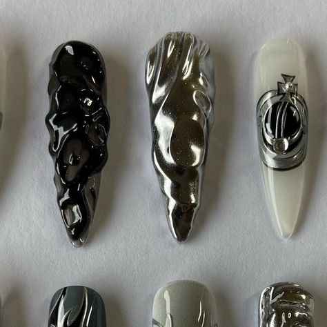 Piercing Nails, Y2k Nails, Manicure Ideas, January 23, 3d Nail, Nail Inspiration, 3d Nail Art, Nails Inspo, 3d Nails