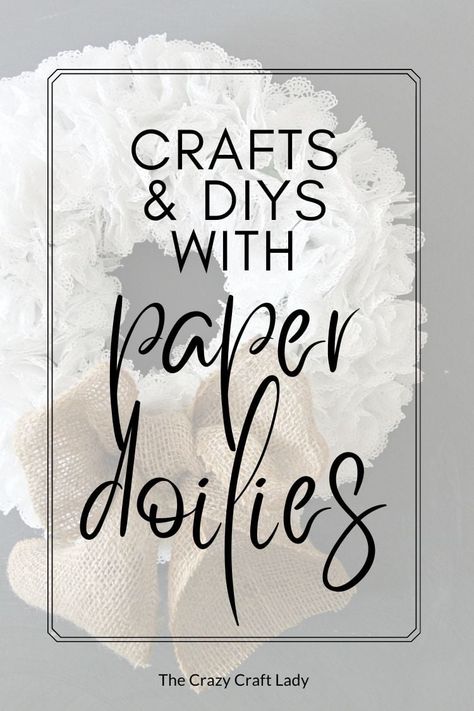 I've gathered my favorite paper doily crafts in one place - make fun crafts, DIY decorations, and even party ideas using simple and inexpensive paper doilies. Paper Doilie Snowflakes, Doileys Repurposed Diy, Paper Heart Doily Crafts, Paper Dollie Crafts, Doily Cards Handmade, Paper Doily Crafts Diy, Doily Christmas Crafts, Paper Doily Art, Doilies Crafts Repurposed