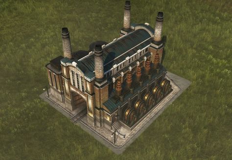 Oil Power Plant | Anno 1800 Wiki | Fandom Building Icon, Fire Prevention, A New World, Plant Powered, Electric Power, Power Station, Power Plant, Free Money, Old World