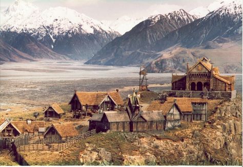 Edoras John Howe, The Two Towers, The Shire, New Zealand Travel, Filming Locations, Middle Earth, The Rings, Tolkien, Lord Of The Rings