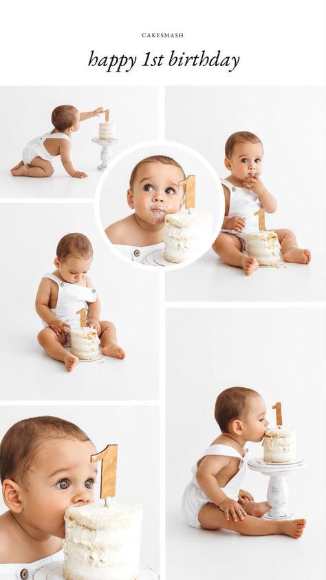 Turning One Photoshoot, Boy Cake Smash Ideas, Simple 1st Birthday Photoshoot, 1 Year Photoshoot, One Year Old Pictures, One Year Old Cake Smash, Mother Day Photoshoot, Mother Day Photoshoot Mini Sessions, Photoshoot Boy