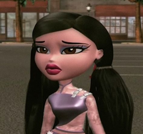 Bratz Icon, Bratz Pfp, Bratz Jade, The It Girls, It Girls, A Cartoon, Black Hair, Jade, Hair